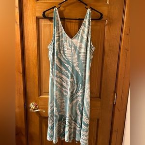 Tommy Bahama Blue and White Sleeveless Dress